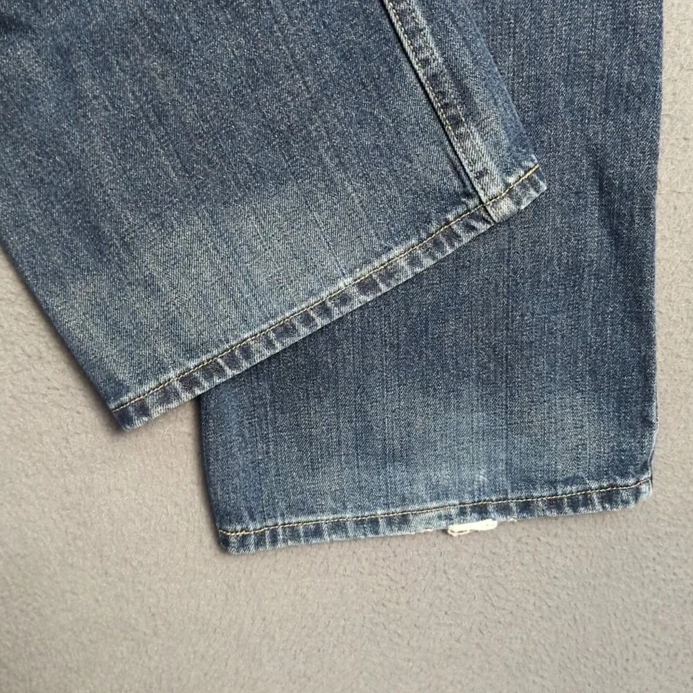 Levi's Jeans Men's 36x32 Blue 527 Slim Fit Boot Cut Denim Uneven Hems
